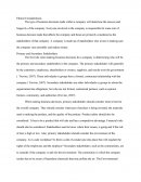 Ethical Considerations Essay - Primary and Secondary Stakeholders