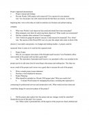 Project Appraisal Questionnaire