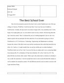 Best School Ever - Personal Experience Essay