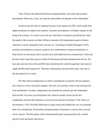 Discuss The Relationship Between Entrepreneurship Innovation And Economic Development What Roles If Any Do Creativity And Problem Solving Play In This Relationship Research Paper