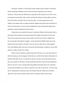 Folktales And How They Relate Today Essay