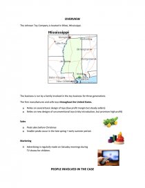 Johnson Toy Pany Case 5 1 Case Study